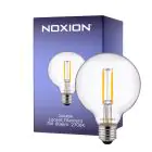 Noxion Lucent Filament LED E27 Globe Clear 7W 806lm - 827 Extra Warm White | Dimmable - Replaces 60W