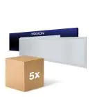 Multipack 5x Noxion LED Panel Ecowhite V4.0 28W 3400lm - 840 Cool White | 120x30cm - UGR 