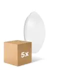 Multipack 5x Ledvance Surface Circular 250 White 13W 920lm - 830 Warm White | with Sensor - IP44 - Replaces 2x13W