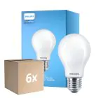 Multipack 6x Philips Corepro LED Bulb E27 Pear Frosted 8.5W 1055lm - 840 Cool White - Replaces 75W