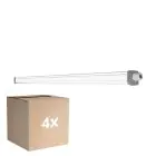 Multipack 4x Ledvance LED Waterproof Batten Damp Proof Slimvalue 36W 4000lm - 865 Daylight | 120cm 