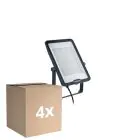 Multipack 4x Philips LED Floodlight Ledinaire BVP169 150W 18000lm 110D - 830-865 CCT | IP65 - Symmetrical 