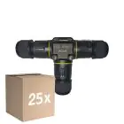 Multipack 25x Noxion Waterproof Quick T Connector  - 3 pole