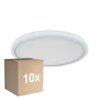 Multipack 10x D'Lite Ceiling Light Luma White 18W 1700lm - 827 Extra Warm White | IP44 - 29cm