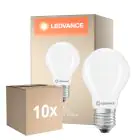 Multipack 10x Ledvance Classic LED E27 Pear Frosted 5.9W 806lm - 827 Extra Warm White | Dimmable | mable - Replaces 60W