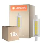 Multipack 10x Ledvance LED Slim Line R7s 78mm 9.5W 1055lm - 827 Extra Warm White | Dimmable - Replaces 75W