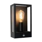 Eglo Wall Light Alamonte Steel Black | IP44 - Suitable for 1x E27 - Motion Sensor